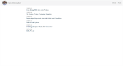 Desktop Screenshot of chrisostrouchov.com
