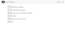 Tablet Screenshot of chrisostrouchov.com